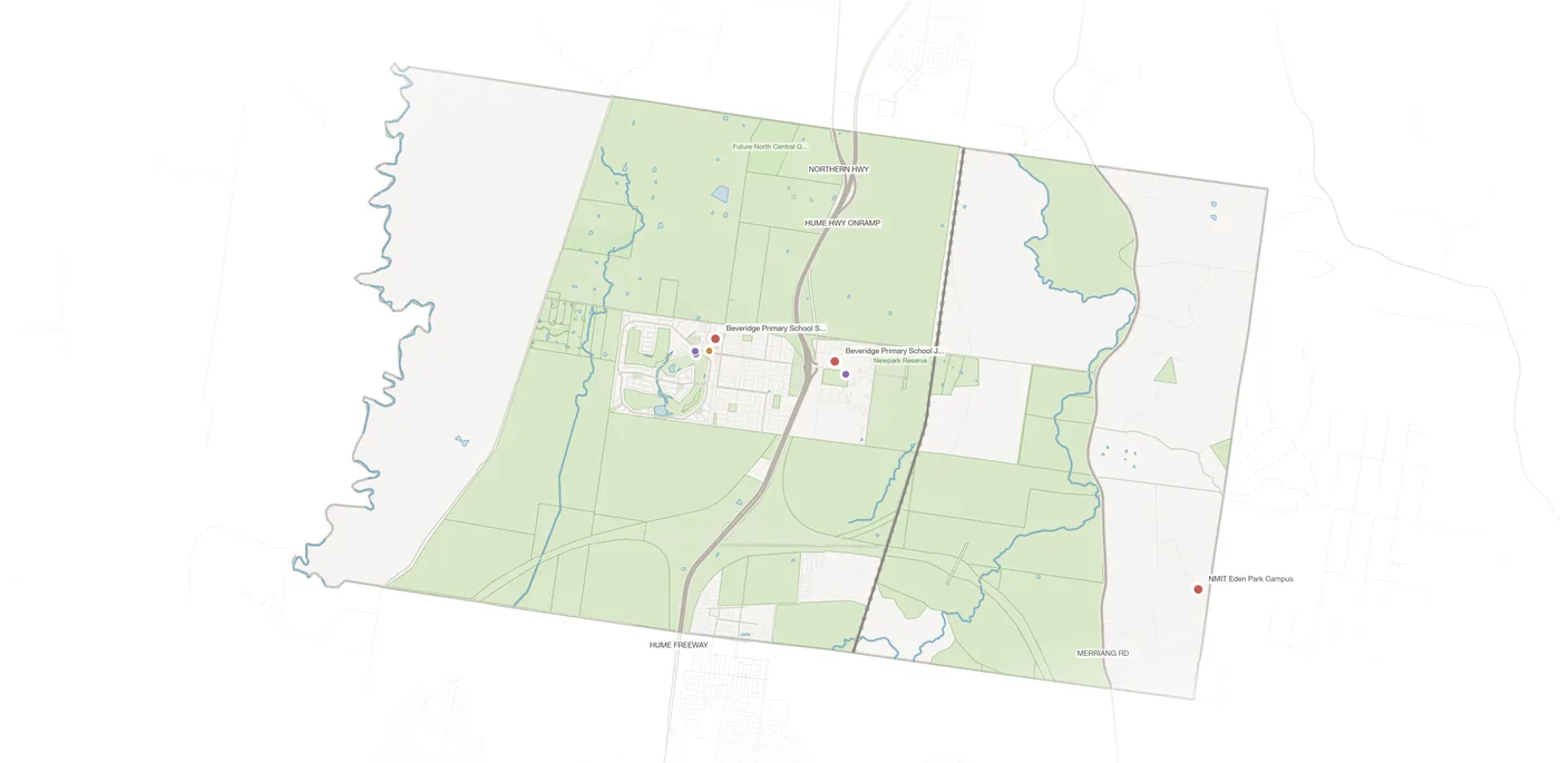 Beveridge urban fabric map