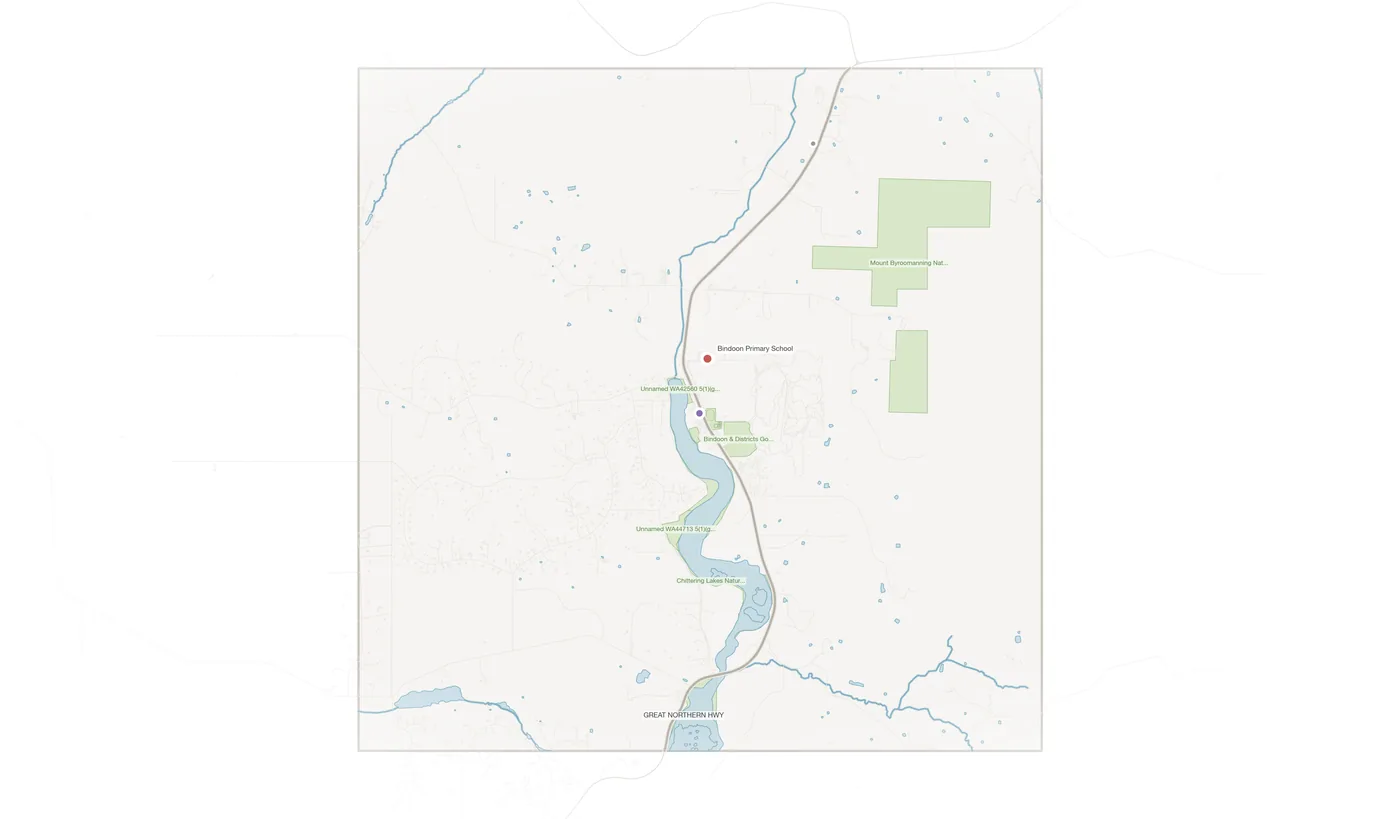 Bindoon urban fabric map