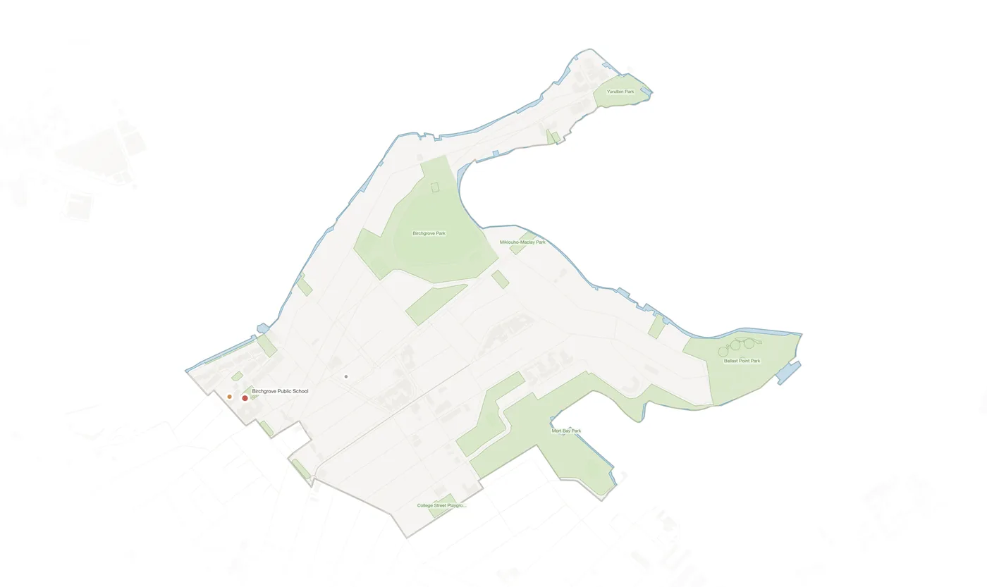 Birchgrove urban fabric map