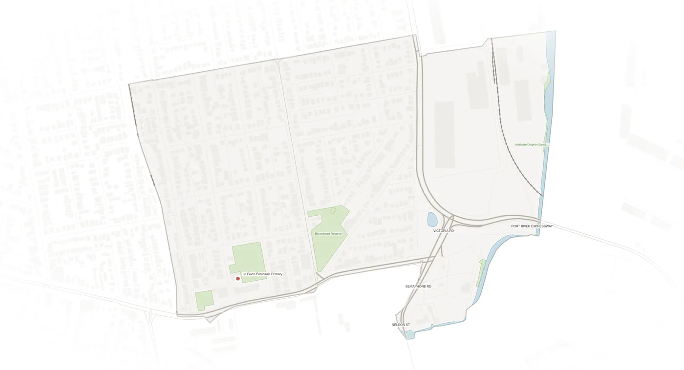 Birkenhead urban fabric map