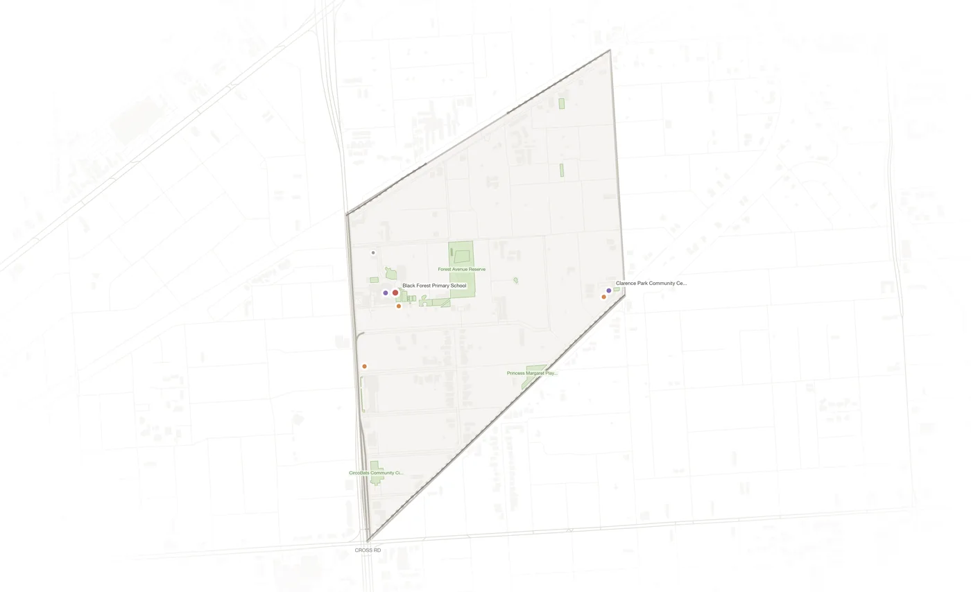 Black Forest urban fabric map