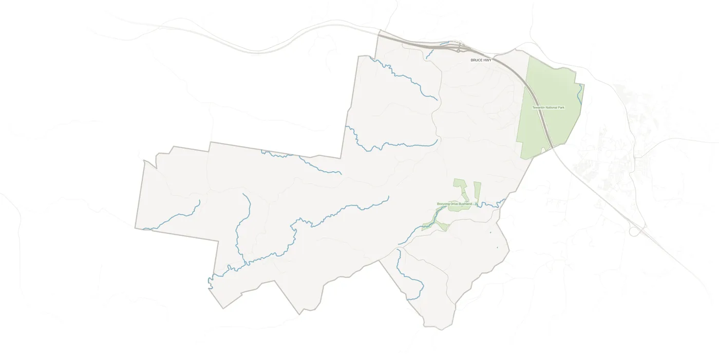 Black Mountain urban fabric map