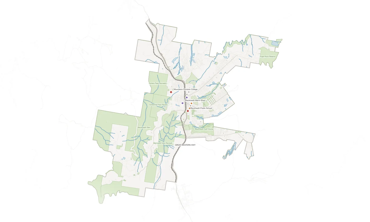 Blackheath urban fabric map