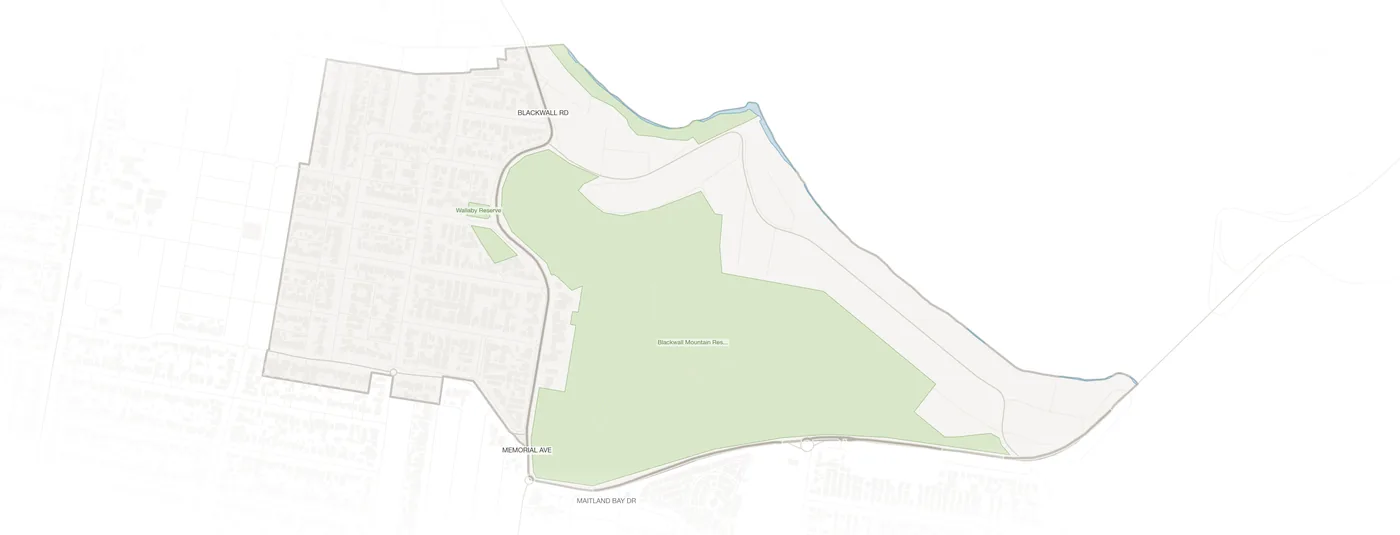 Blackwall urban fabric map