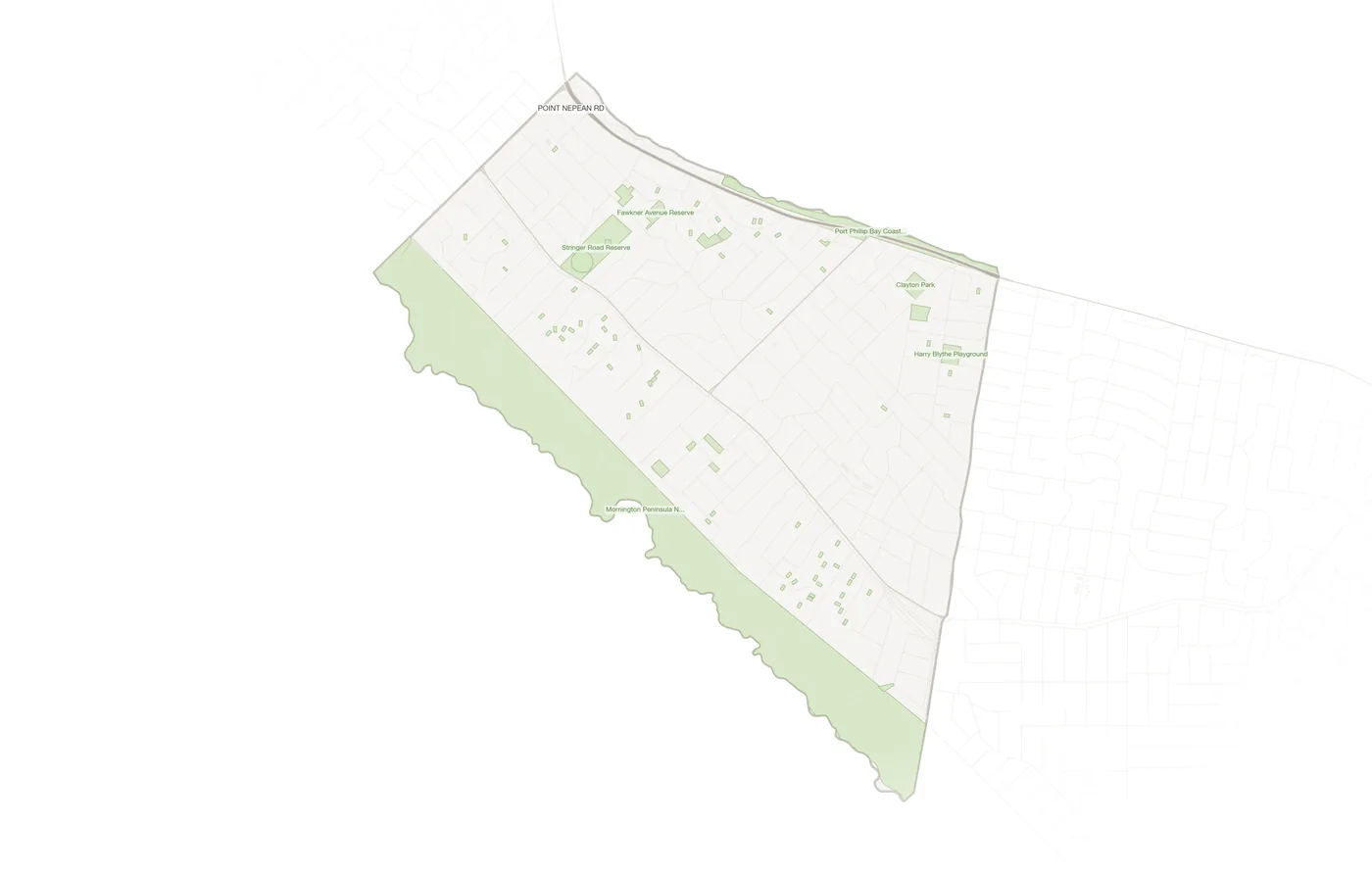Blairgowrie urban fabric map