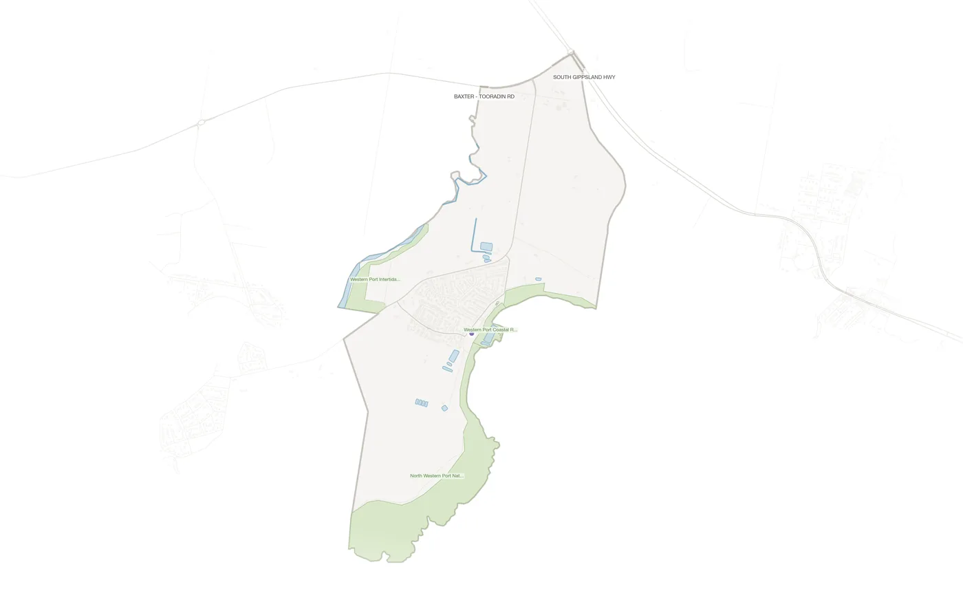 Blind Bight urban fabric map