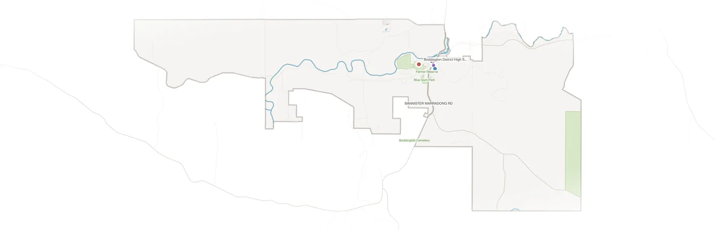 Boddington urban fabric map