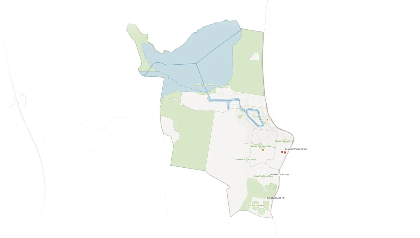 Bogangar urban fabric map