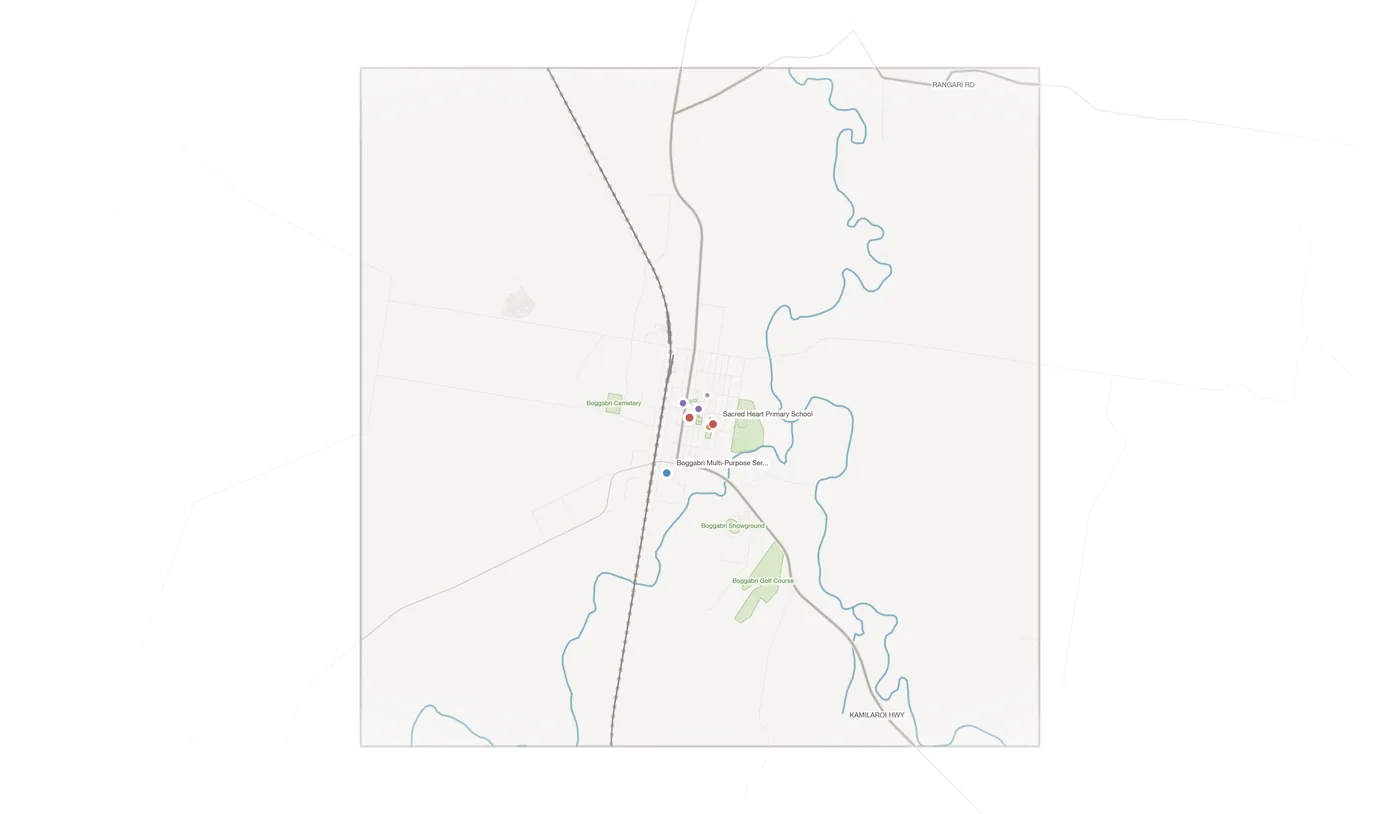 Boggabri urban fabric map