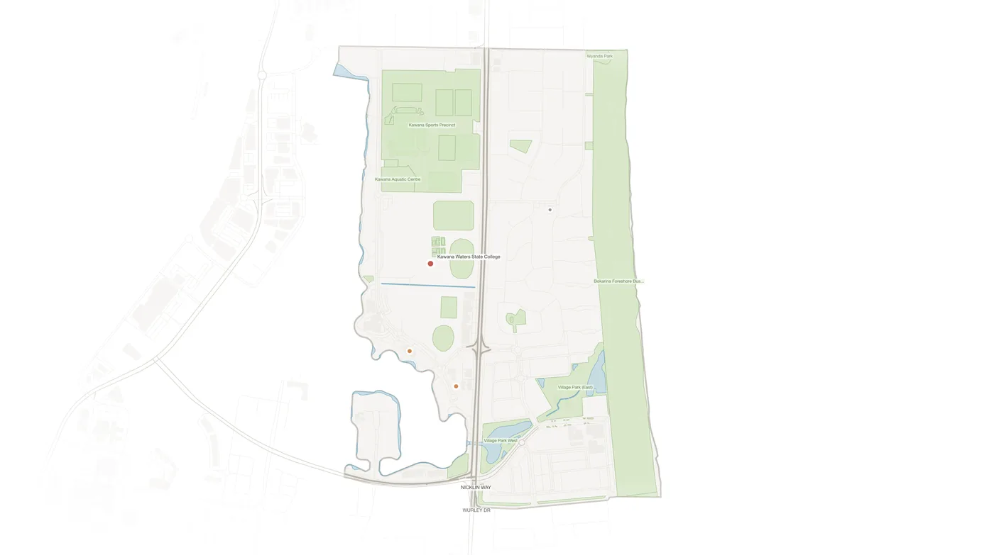 Bokarina urban fabric map