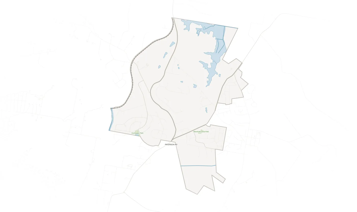 Bolwarra Heights urban fabric map
