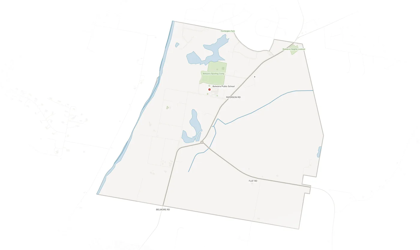Bolwarra urban fabric map