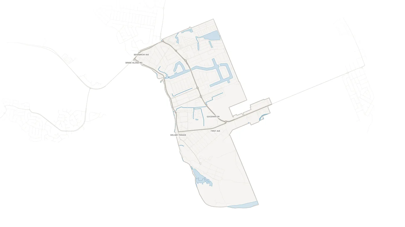 Bongaree urban fabric map