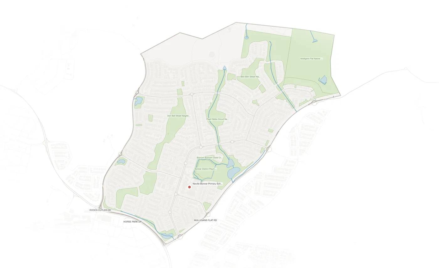 Bonner urban fabric map