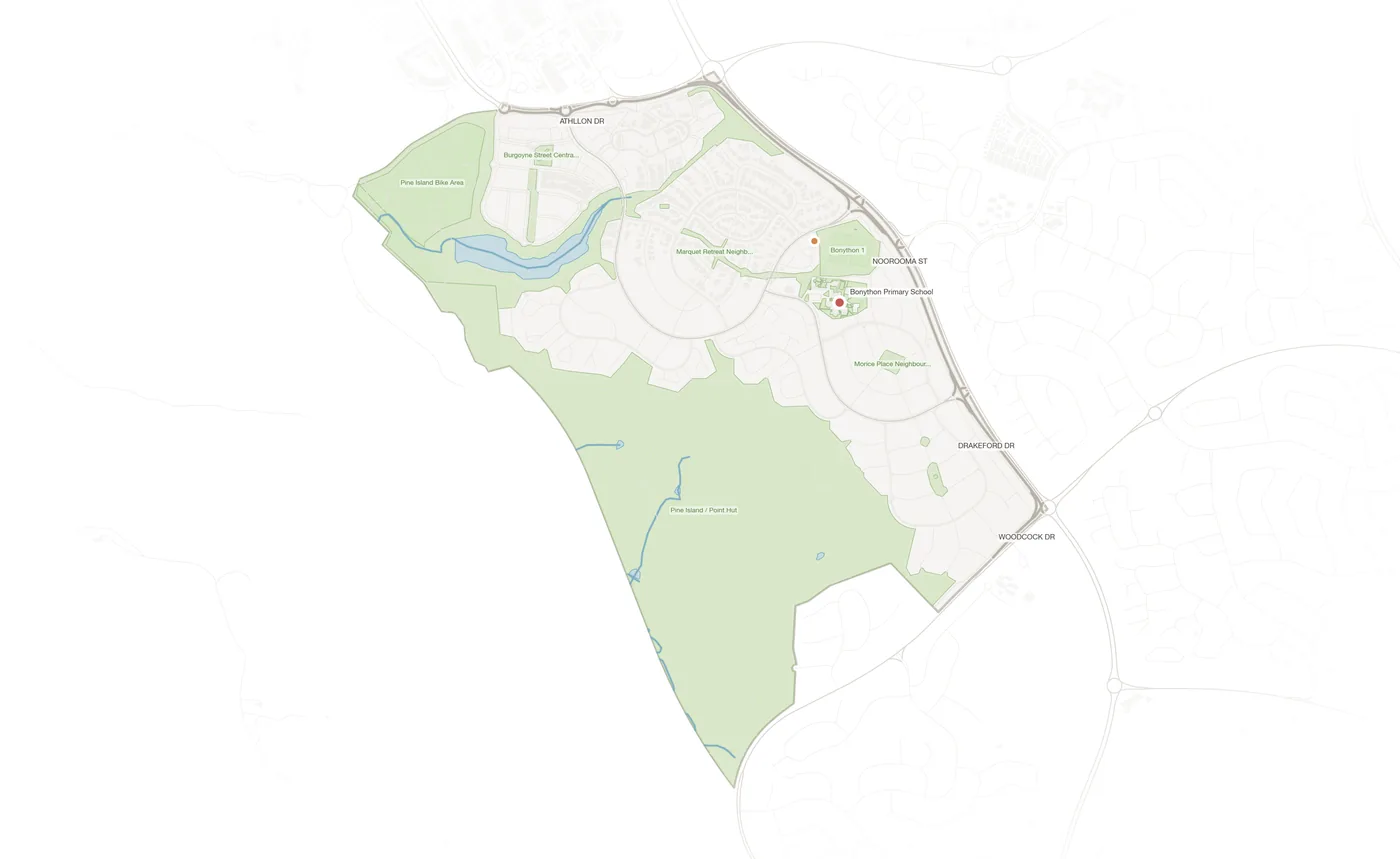 Bonython urban fabric map