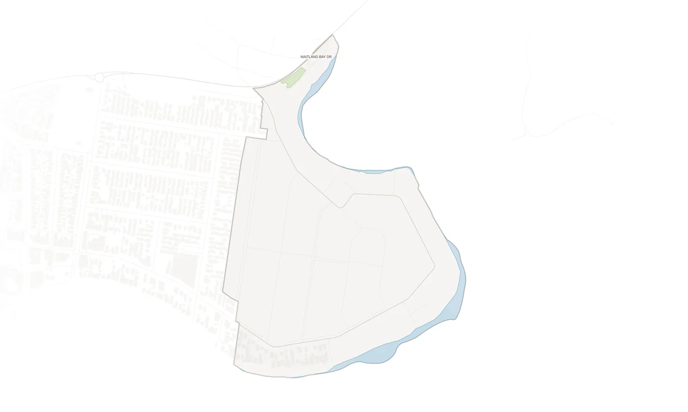 Booker Bay urban fabric map
