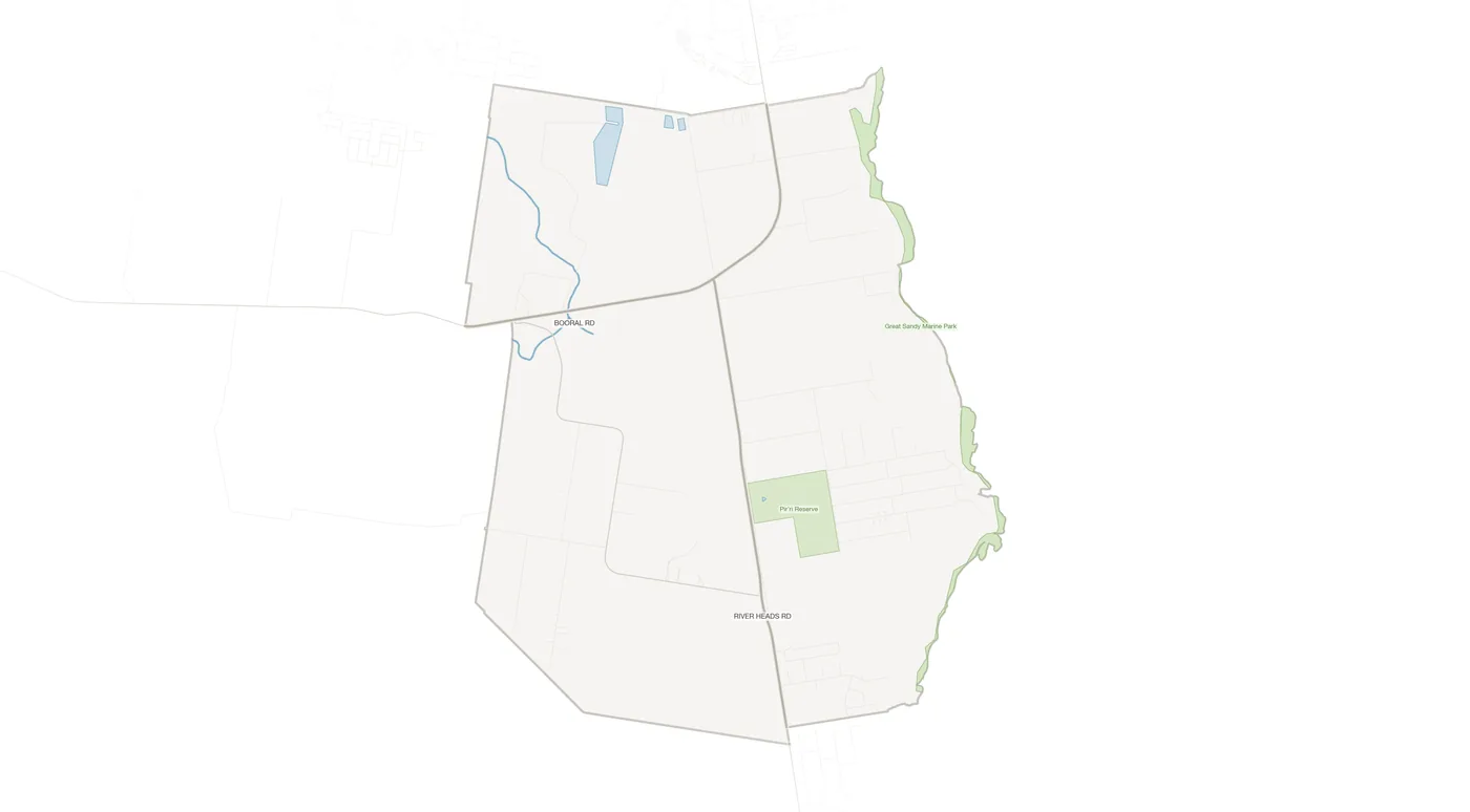 Booral urban fabric map