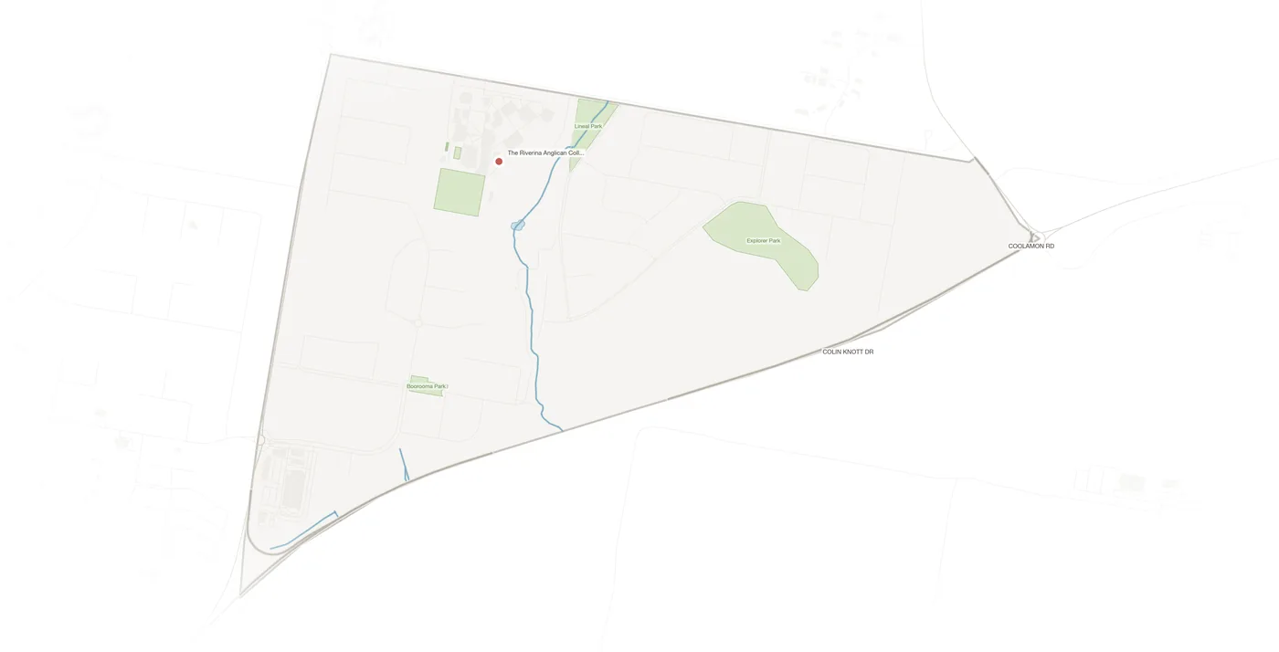 Boorooma urban fabric map