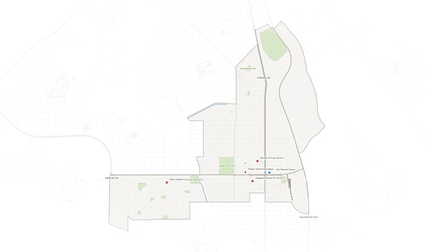 Boulder urban fabric map