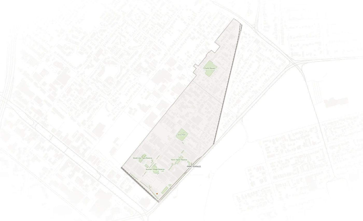Bowden urban fabric map