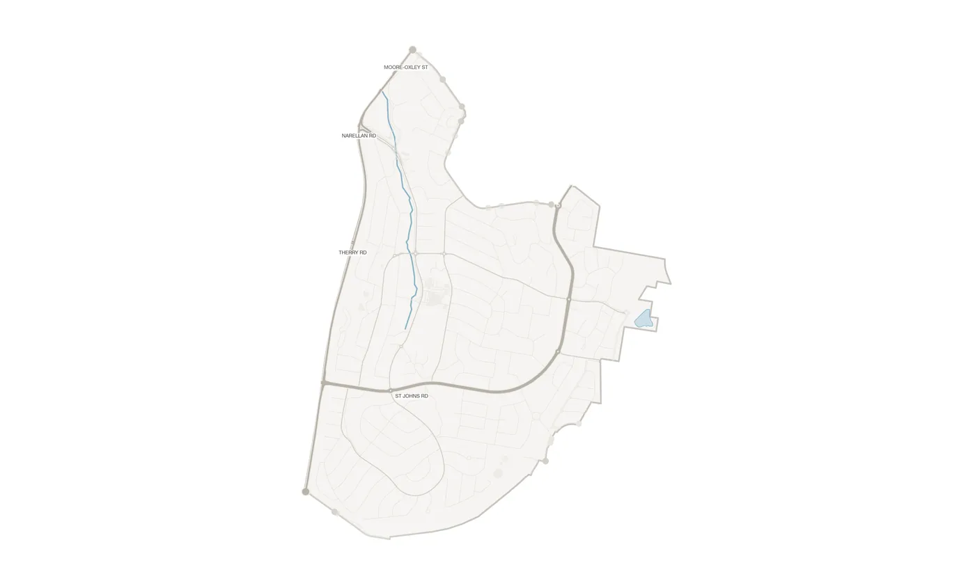 Bradbury urban fabric map