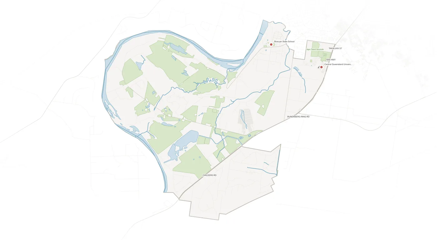 Branyan urban fabric map