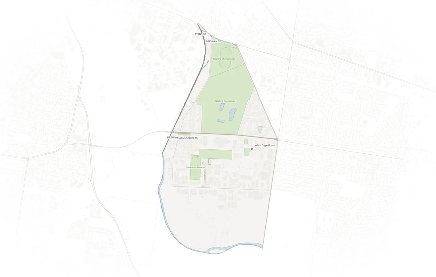 Breakwater urban fabric map