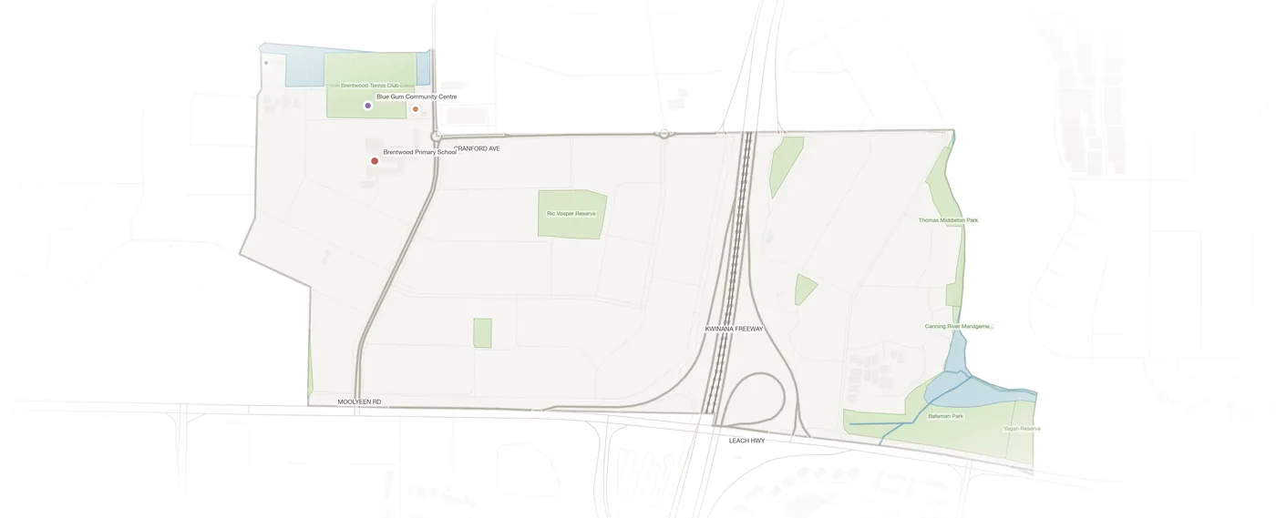 Brentwood urban fabric map