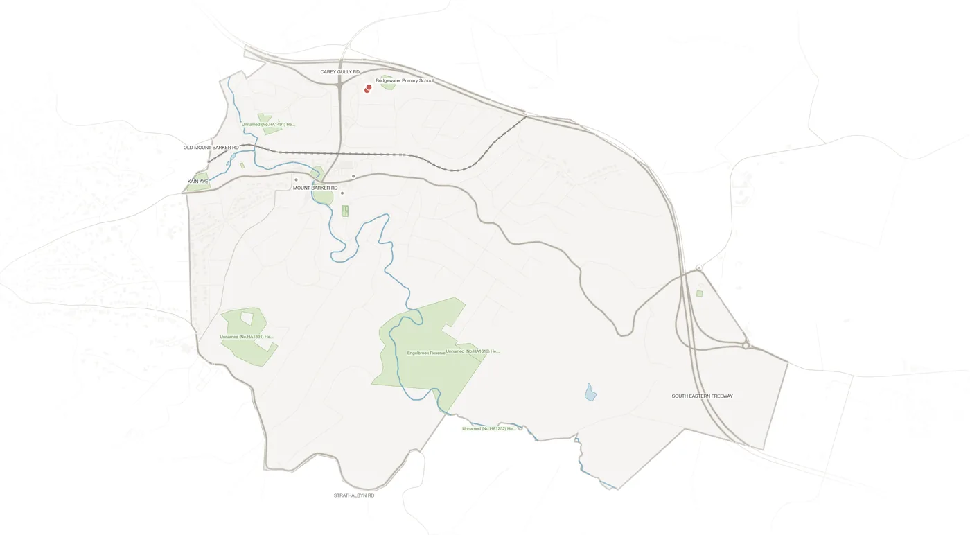 Bridgewater urban fabric map