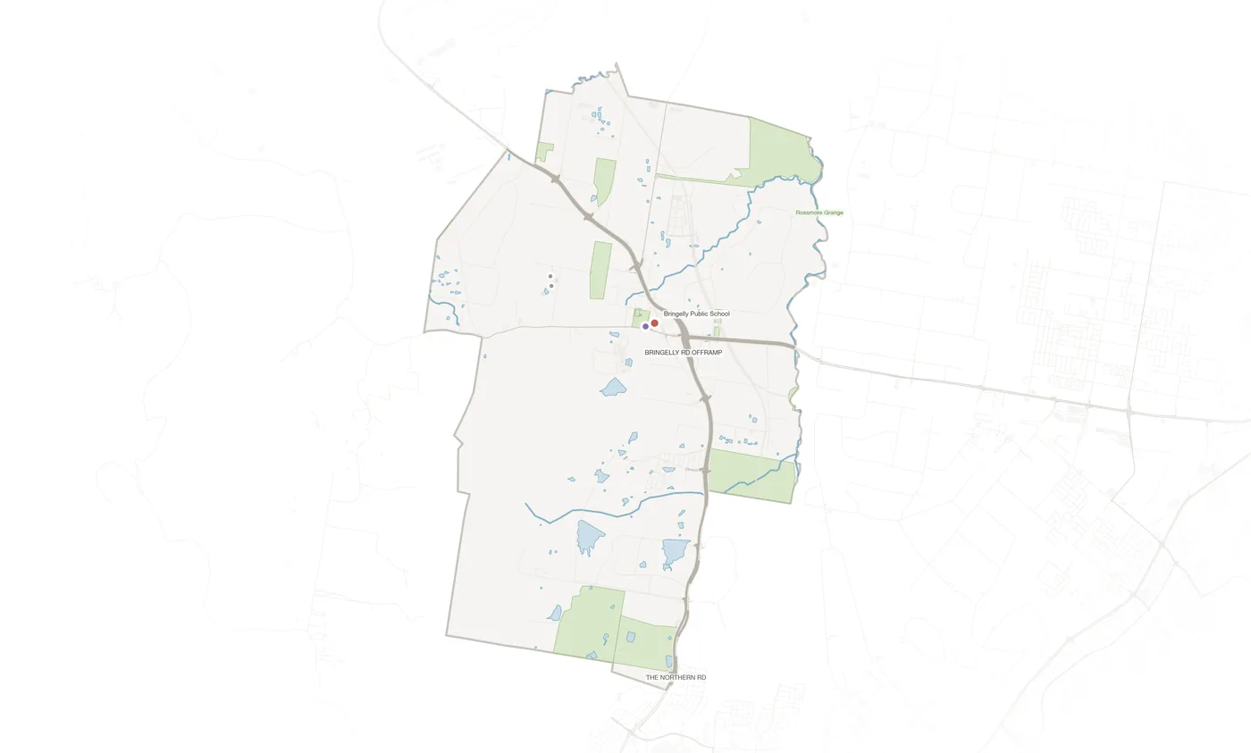 Bringelly urban fabric map