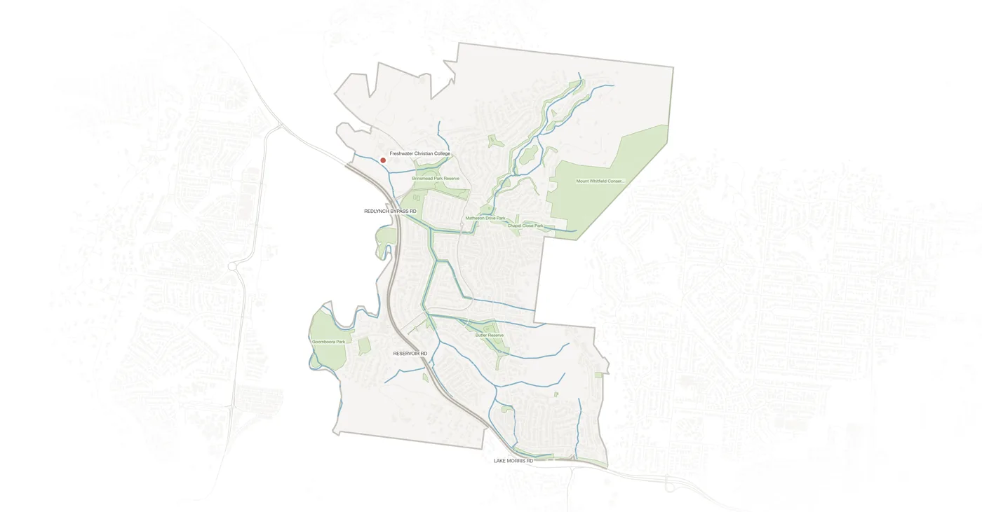 Brinsmead urban fabric map