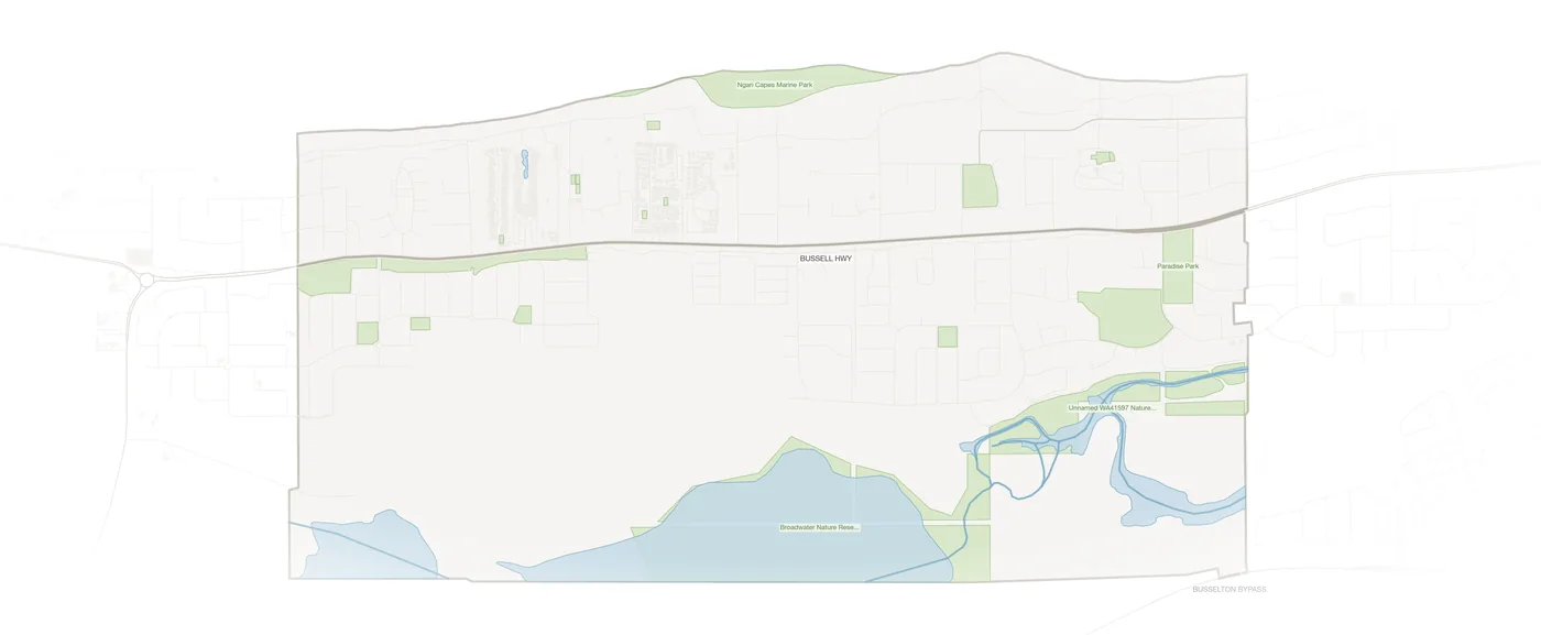 Broadwater urban fabric map