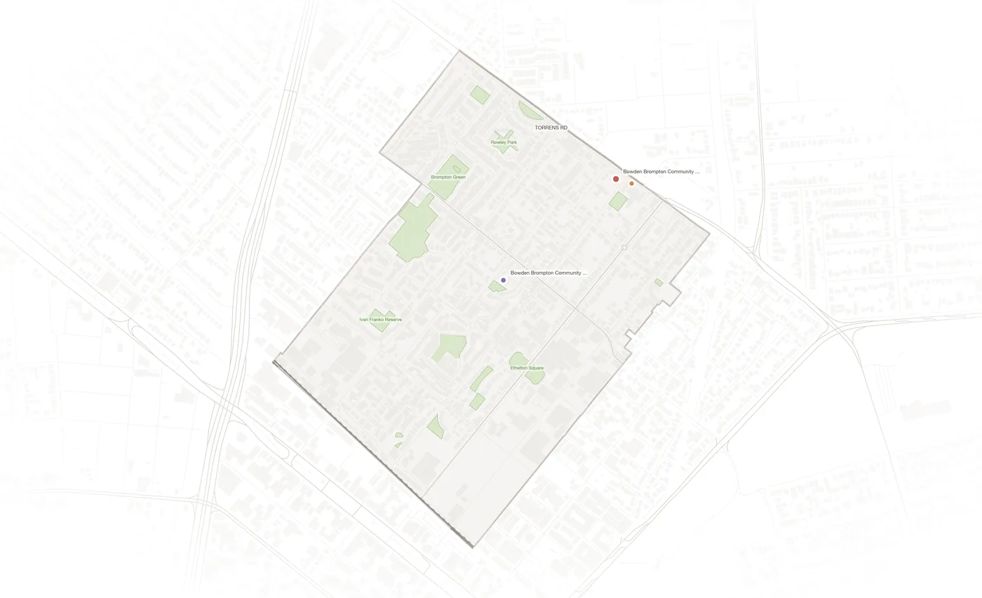 Brompton urban fabric map