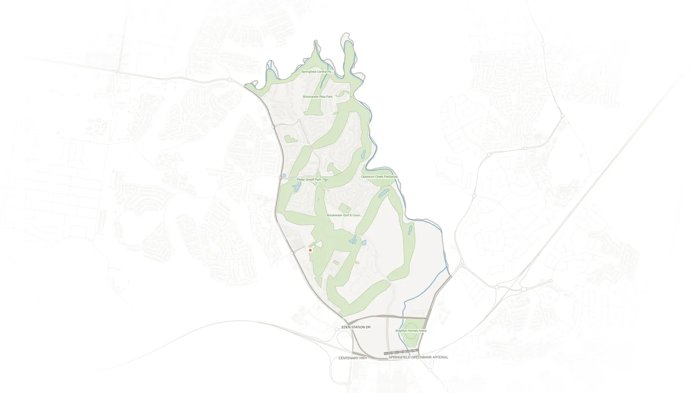Brookwater urban fabric map