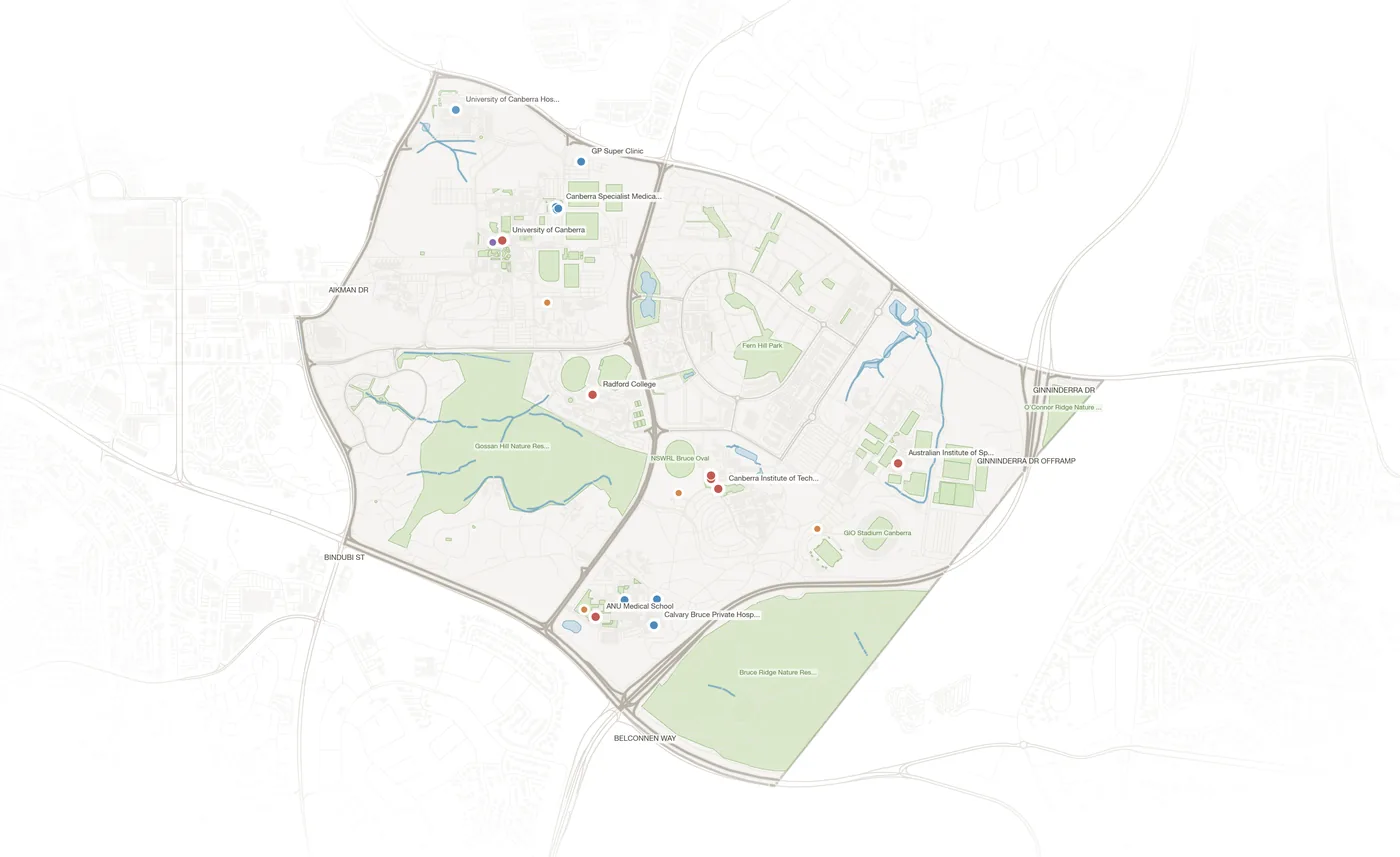 Bruce urban fabric map