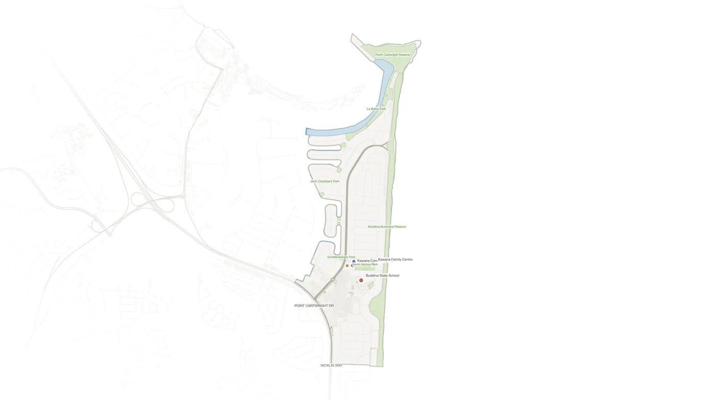 Buddina urban fabric map