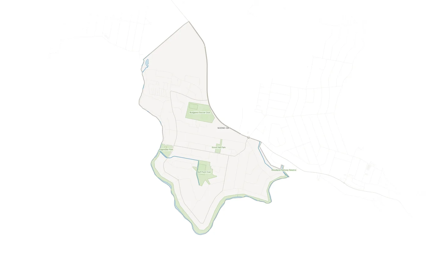 Buff Point urban fabric map