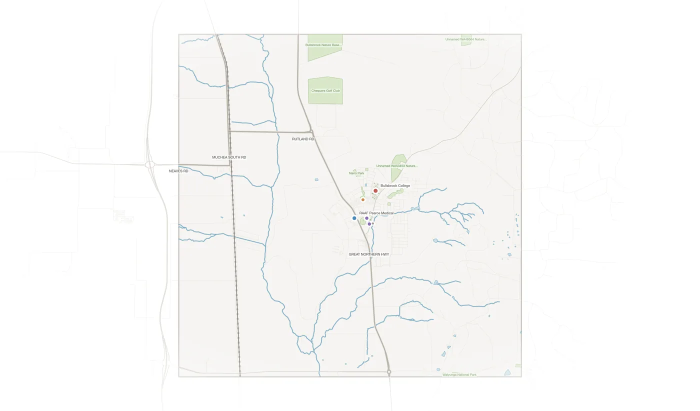 Bullsbrook urban fabric map