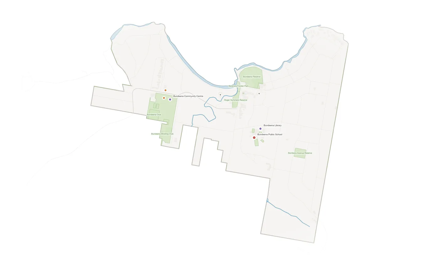 Bundeena urban fabric map