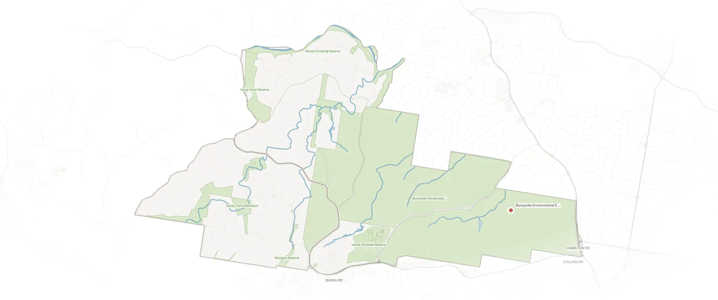 Bunya urban fabric map