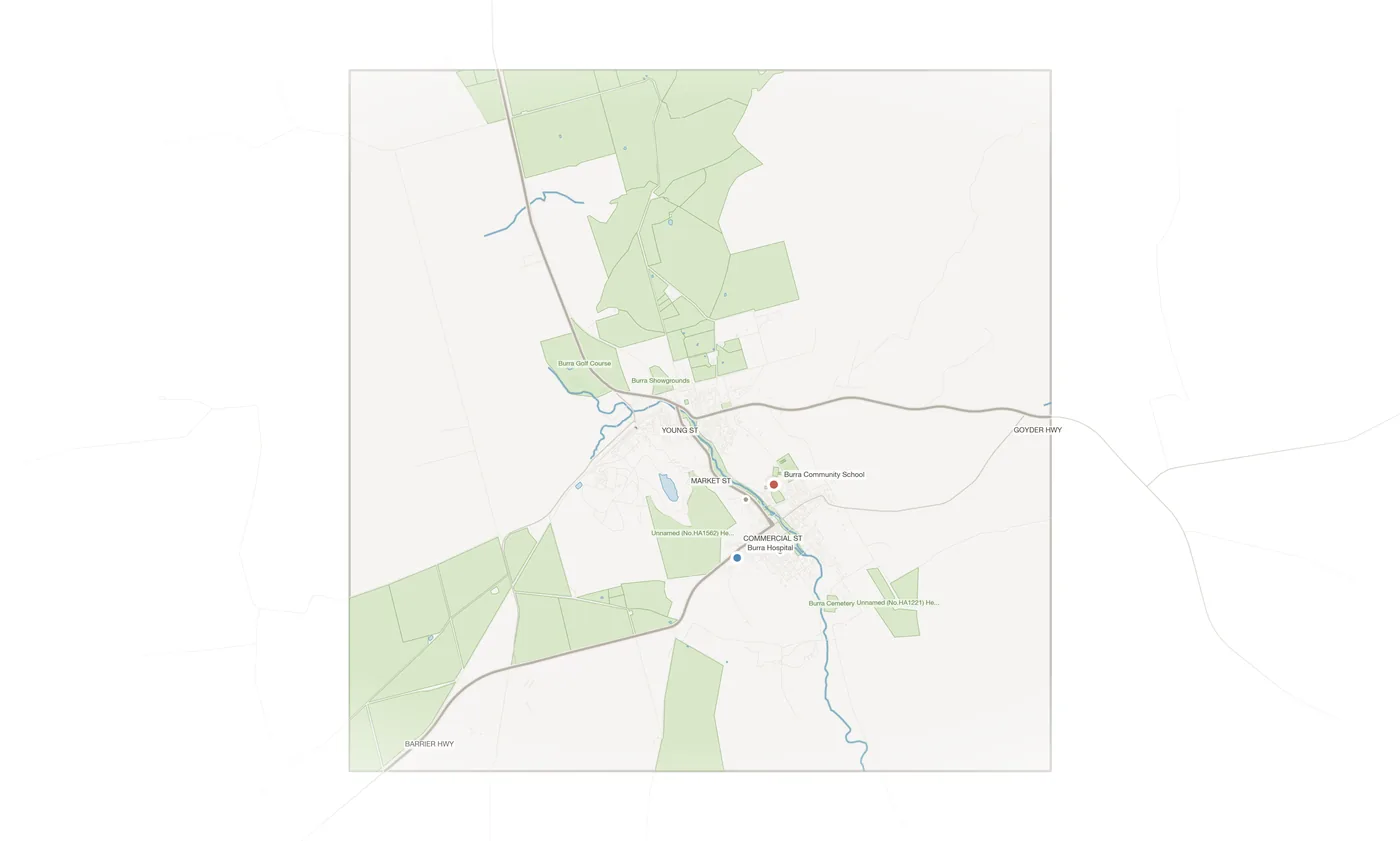 Burra urban fabric map