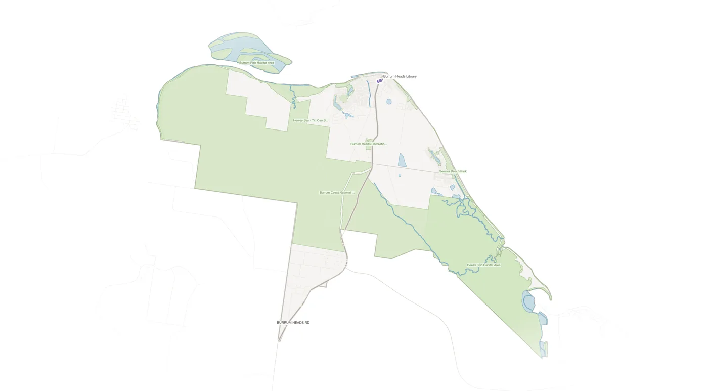 Burrum Heads urban fabric map