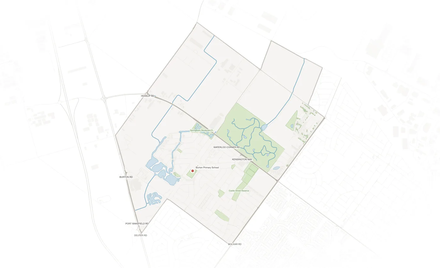 Burton urban fabric map