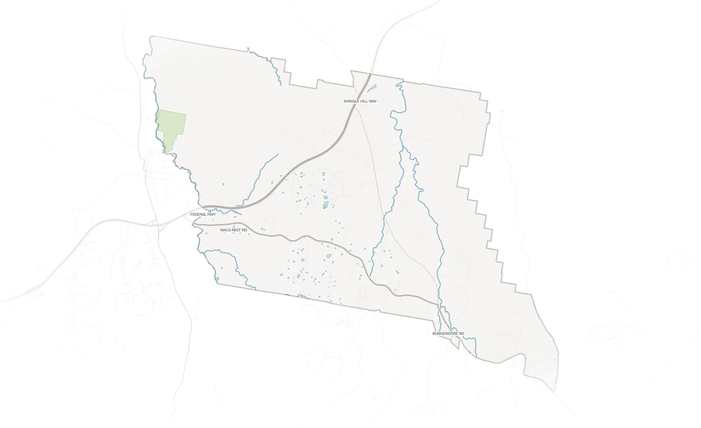 Bywong urban fabric map