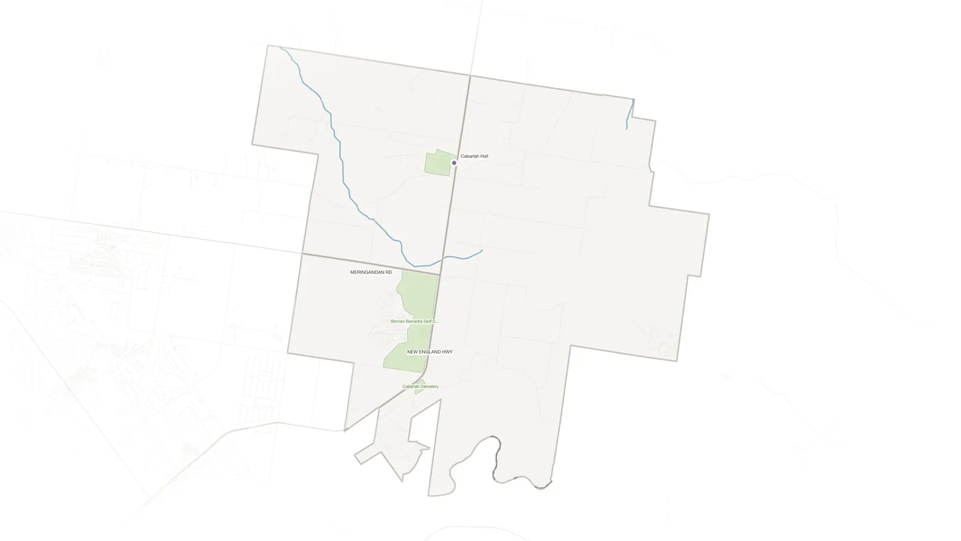 Cabarlah urban fabric map
