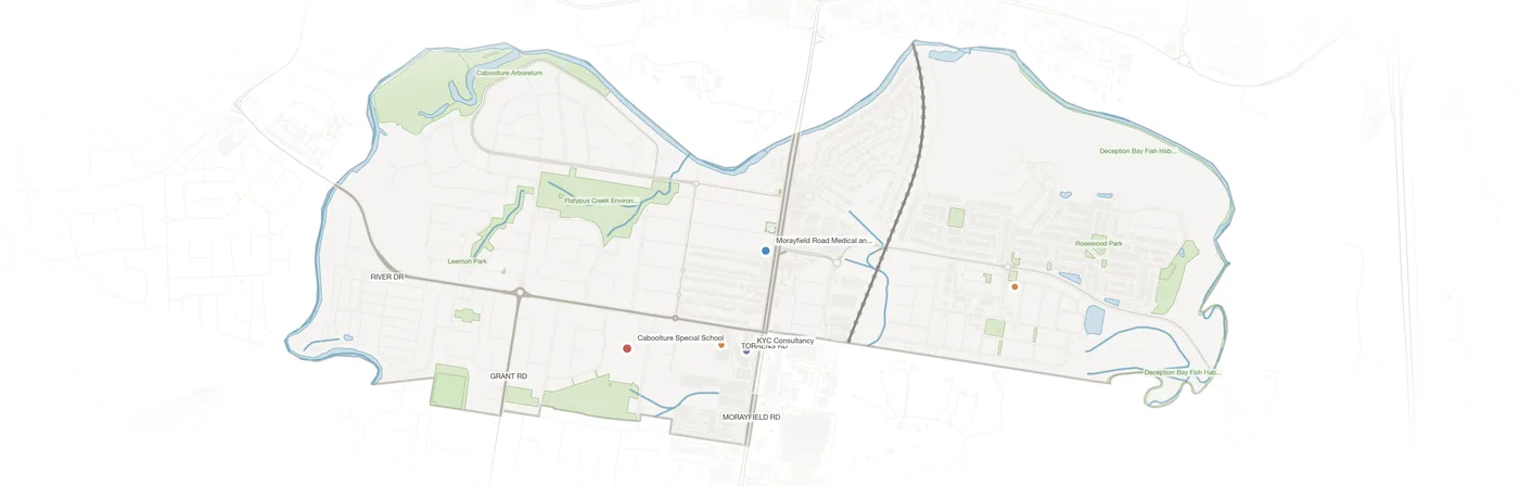 Caboolture South urban fabric map