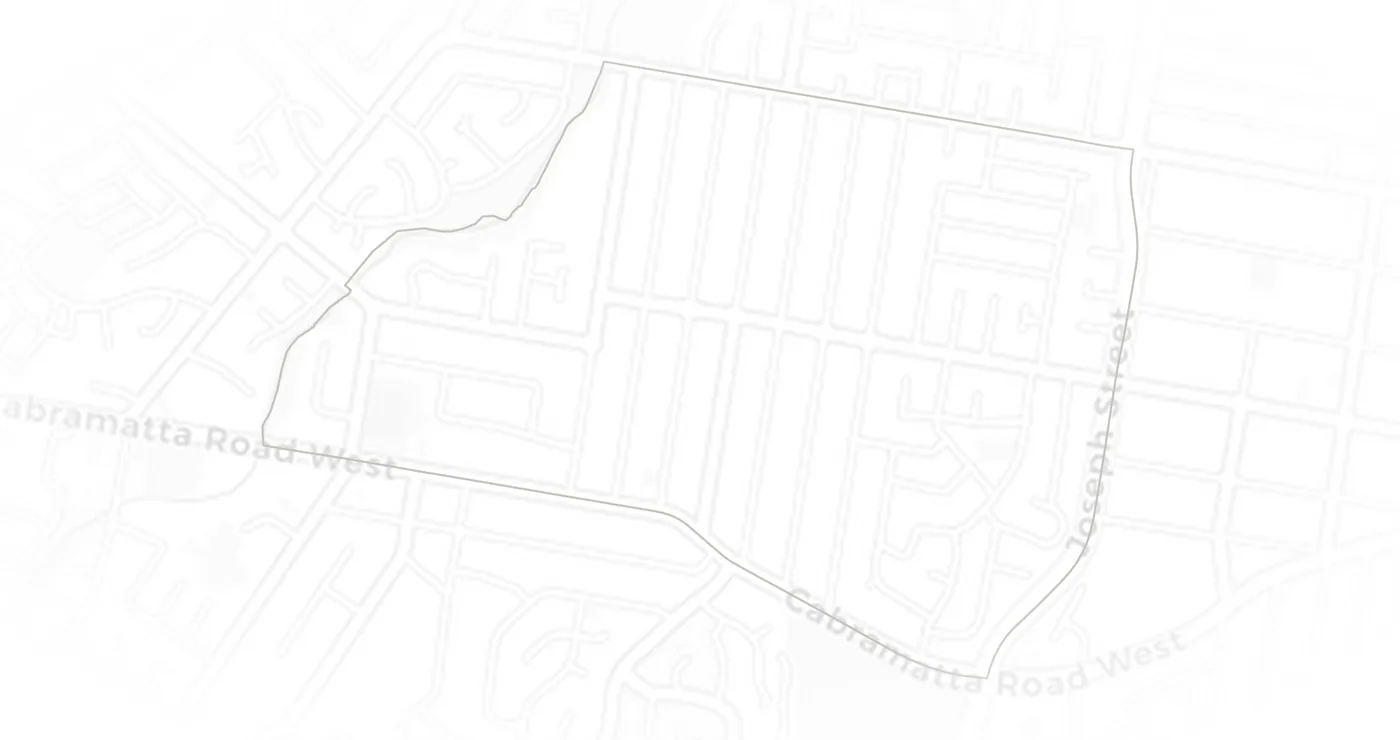 Cabramatta West urban fabric map