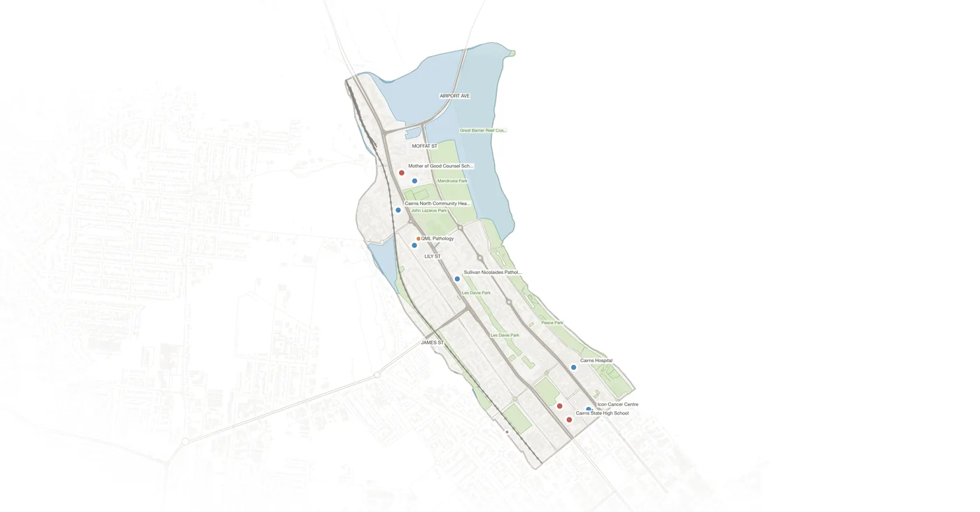 Cairns North urban fabric map