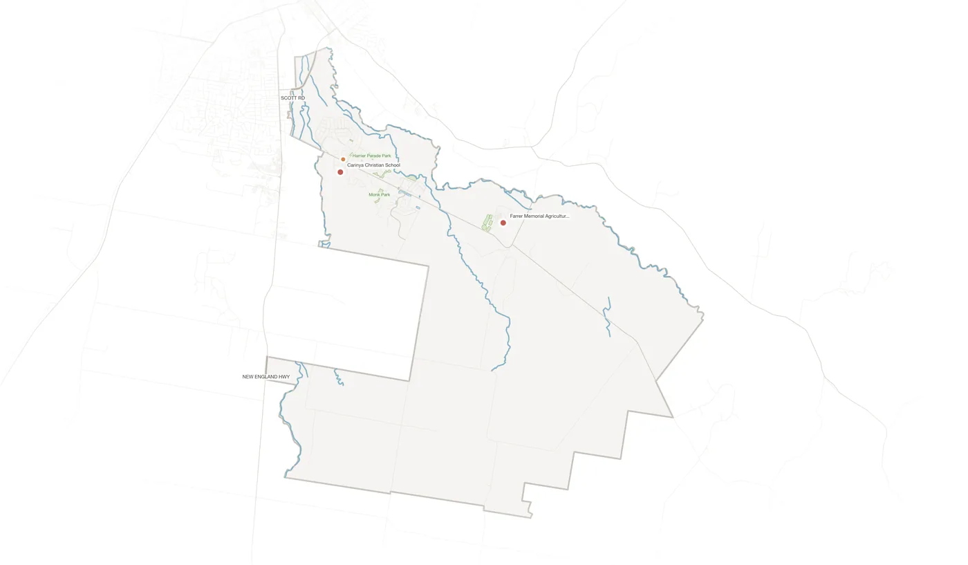 Calala urban fabric map