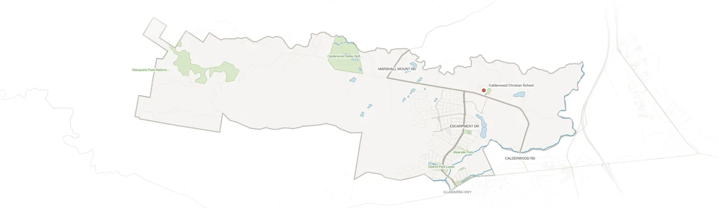 Calderwood urban fabric map